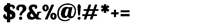 Gadinga Serif Extra Bold Font OTHER CHARS