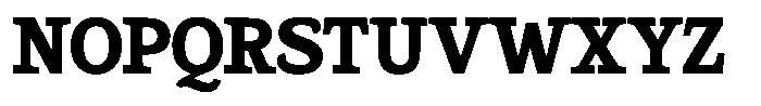 Gadinga Serif Extra Bold Font UPPERCASE