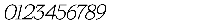 Gadinga Serif Extra Light Italic Condensed Font OTHER CHARS