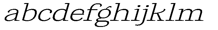Gadinga Serif Extra Light Italic Expanded FONT