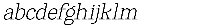 Gadinga Serif Extra Light Italic FONT