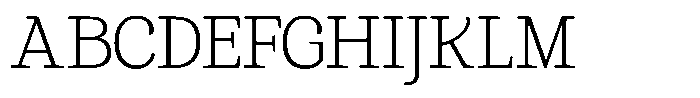 Gadinga Serif Extra Light Semi Condensed Font UPPERCASE