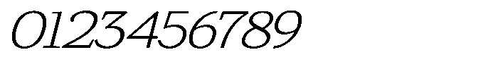Gadinga Serif ExtraLight SemiExpanded Italic Font OTHER CHARS