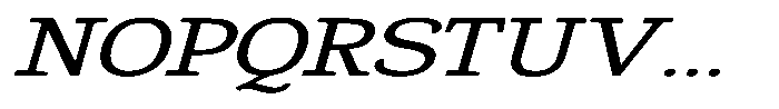 Gadinga Serif Italic Expanded Font UPPERCASE