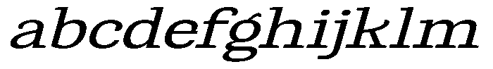 Gadinga Serif Italic Expanded FONT