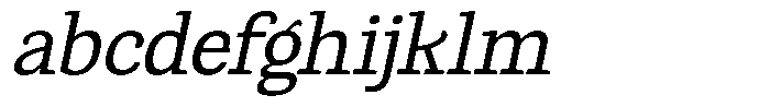 Gadinga Serif Italic Semi Condensed FONT
