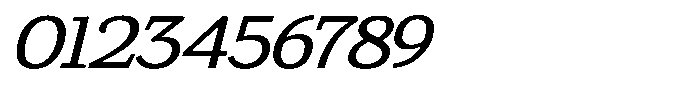 Gadinga Serif Italic Semi Expanded Font OTHER CHARS
