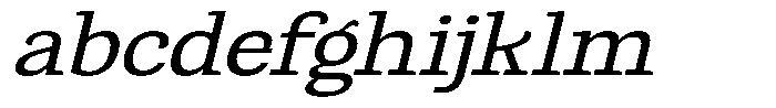 Gadinga Serif Italic Semi Expanded FONT