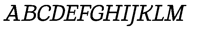 Gadinga Serif Italic Font UPPERCASE