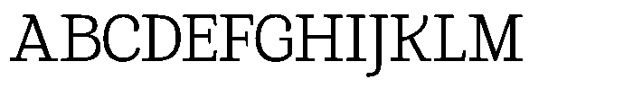 Gadinga Serif Light Condensed Font UPPERCASE