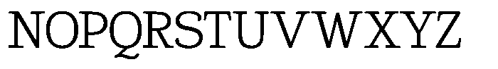 Gadinga Serif Light Condensed Font UPPERCASE