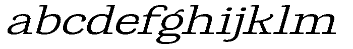 Gadinga Serif Light Italic Expanded FONT