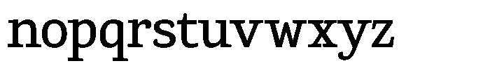 Gadinga Serif Medium Condensed Font LOWERCASE