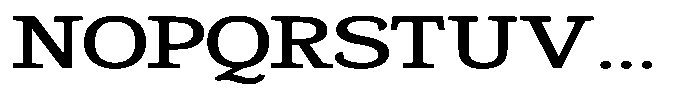 Gadinga Serif Medium Expanded Font UPPERCASE