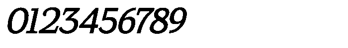 Gadinga Serif Medium Italic Condensed Font OTHER CHARS