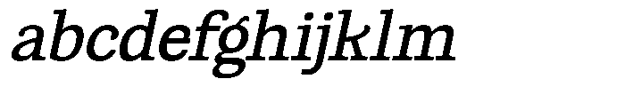 Gadinga Serif Medium Italic Condensed FONT