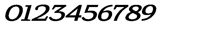 Gadinga Serif Medium Italic Expanded Font OTHER CHARS
