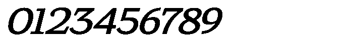 Gadinga Serif Medium Italic Semi Expanded Font OTHER CHARS