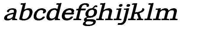 Gadinga Serif Medium Italic Semi Expanded FONT