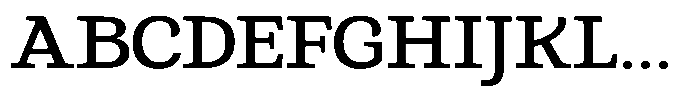 Gadinga Serif Medium Semi Expanded Font UPPERCASE
