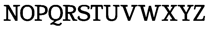 Gadinga Serif Medium Font UPPERCASE