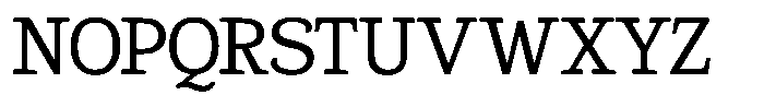 Gadinga Serif Regular Font UPPERCASE