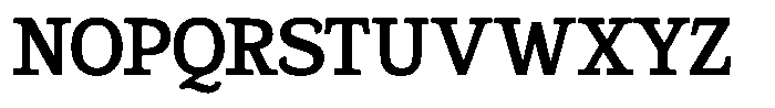 Gadinga Serif Semi Bold Condensed Font UPPERCASE