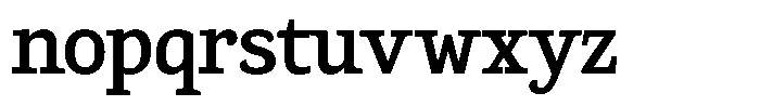 Gadinga Serif Semi Bold Condensed Font LOWERCASE
