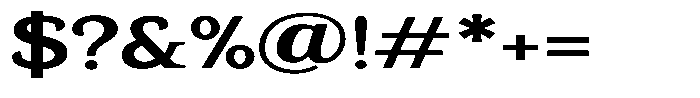 Gadinga Serif Semi Bold Expanded Font OTHER CHARS