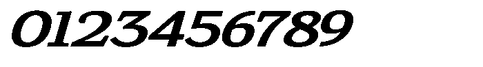 Gadinga Serif Semi Bold Italic Expanded Font OTHER CHARS