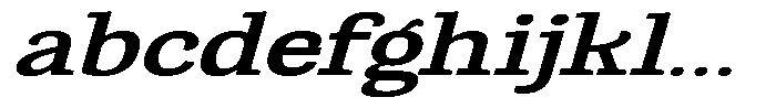 Gadinga Serif Semi Bold Italic Expanded FONT