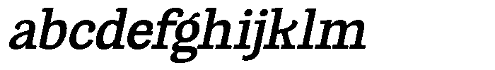 Gadinga Serif Semi Bold Italic Semi Condensed FONT