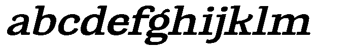 Gadinga Serif Semi Bold Italic Semi Expanded FONT