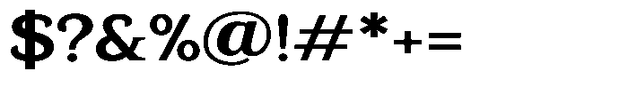 Gadinga Serif Semi Bold Semi Expanded Font OTHER CHARS