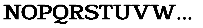 Gadinga Serif Semi Bold Semi Expanded Font UPPERCASE