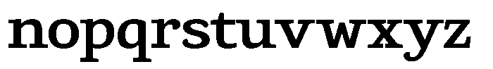 Gadinga Serif Semi Bold Semi Expanded Font LOWERCASE