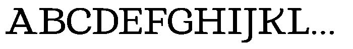 Gadinga Serif Semi Expanded Font UPPERCASE