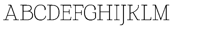 Gadinga Serif Thin Condensed Font UPPERCASE