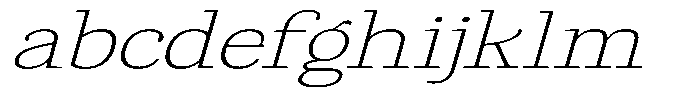Gadinga Serif Thin Italic Expanded FONT