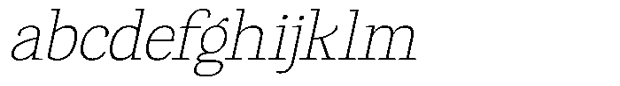 Gadinga Serif Thin Italic Semi Condensed FONT
