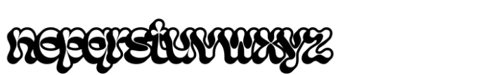 Gadion Extrude Left Font LOWERCASE