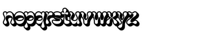 Gadion Extrude Right Font LOWERCASE
