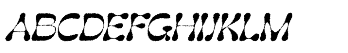 Gadion Rough Italic Font UPPERCASE