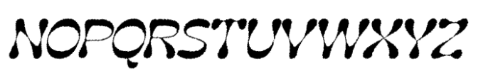 Gadion Rough Italic Font UPPERCASE