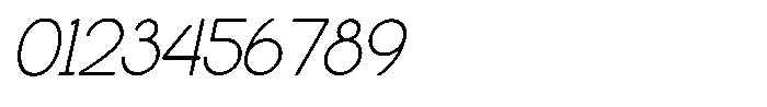 Gaego Italic Font OTHER CHARS