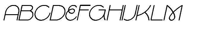 Gaego Italic Font UPPERCASE