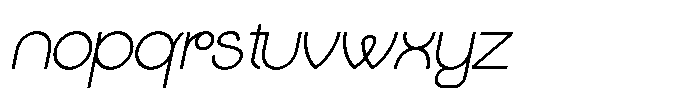Gaego Italic Font LOWERCASE