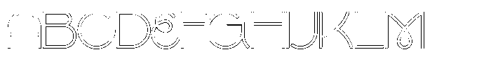 Gaego Outline Font UPPERCASE