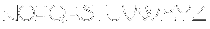 Gaego Outline Font UPPERCASE