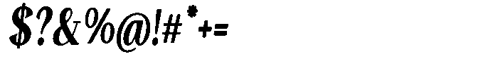 Gafisah Round Black Condensed Slant Font OTHER CHARS